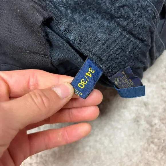 Polo Ralph Lauren Combat Trousers OG 107 GS Parachute Cargo Pants 34x30